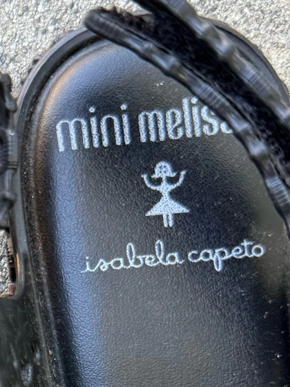Mini Melissa Panc + Isabela Capeto Sandals black size 12